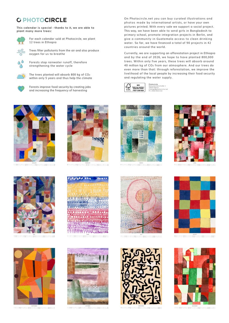 2026 Paul Klee Art Calendar