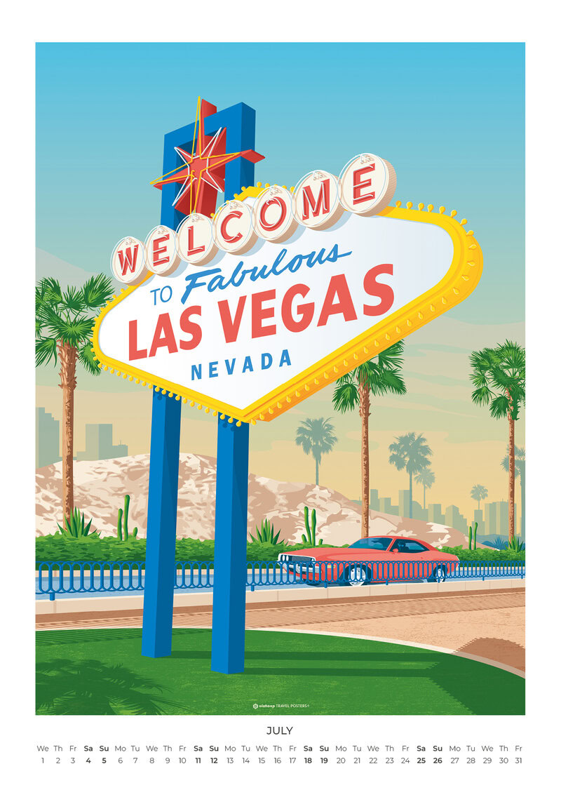2026 Urban America Vintage Design Calendar
