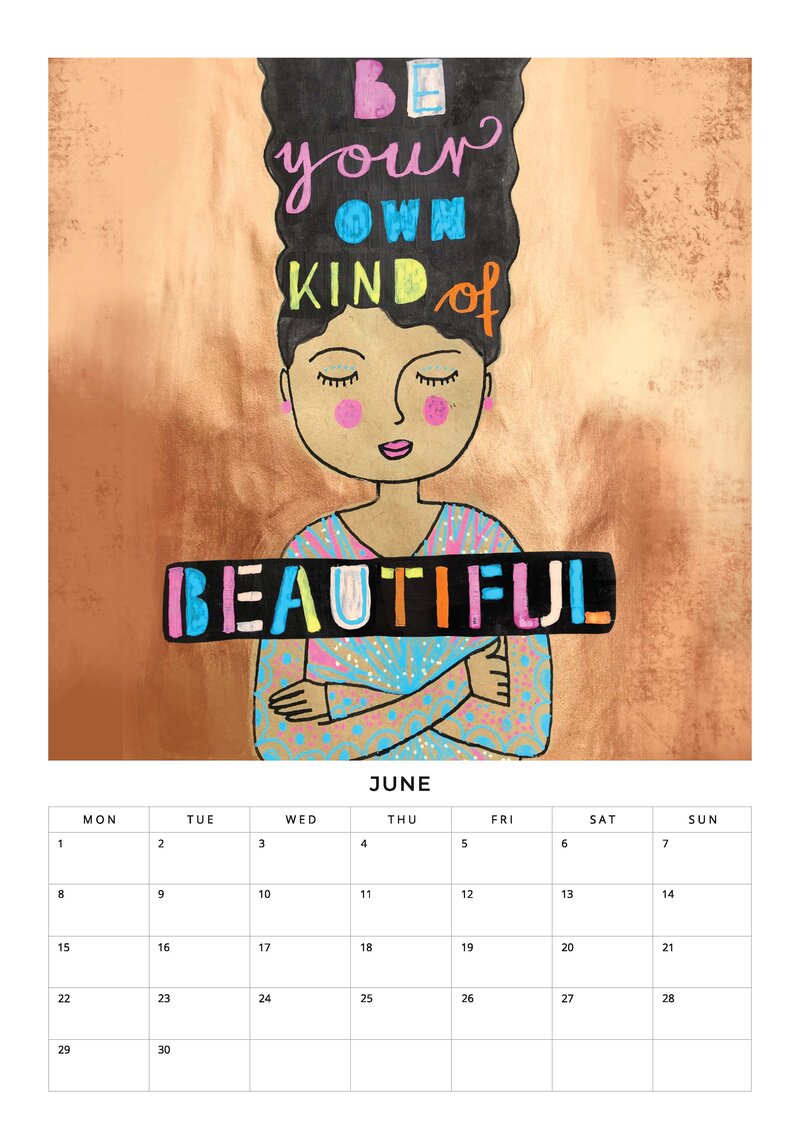 Be you own kind of beautiful calendar Planer / Kalender 2026 von Constanze Guhr