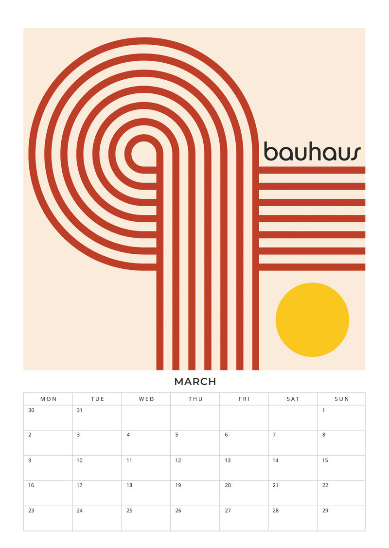Bauhaus Design Planer 2026