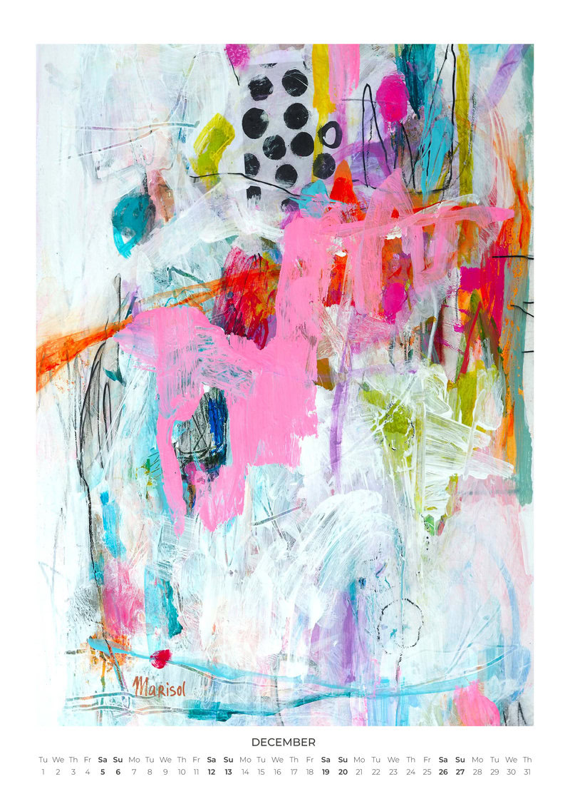 2026 Abstract Worlds Art Calendar