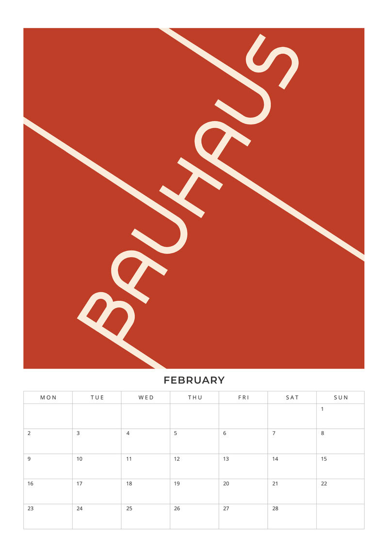 Bauhaus Design Planer 2026