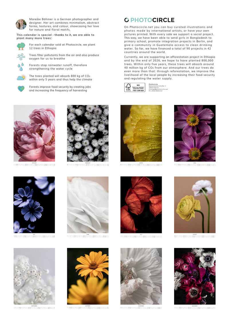 Blumen Kalender 2026 - In Bloom von Mareike Böhmer