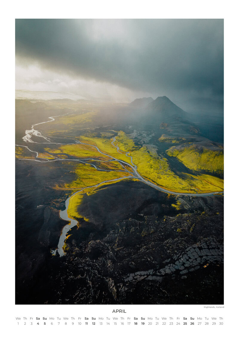2026 Landscapes from Above Calendar by Lennart Pagel