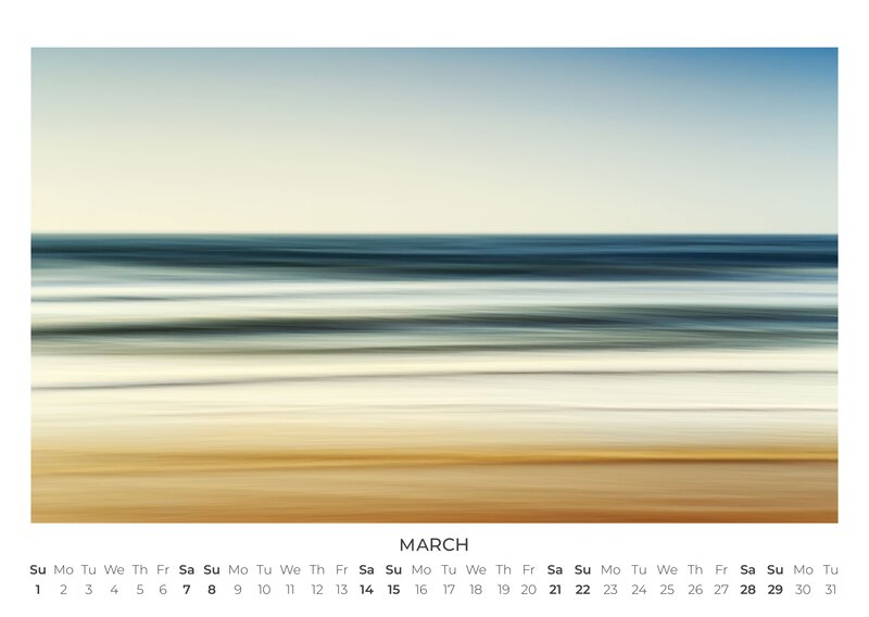 2026 Abstract Seascapes Calendar