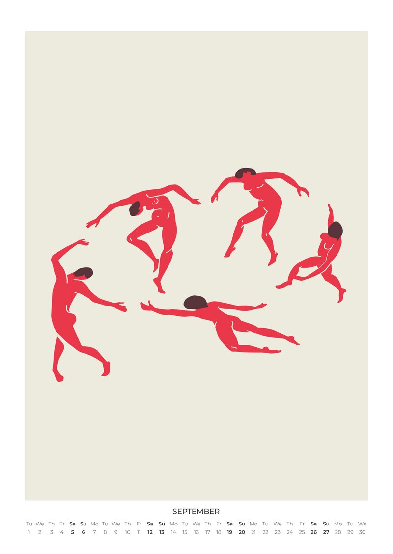 2026 Henri Matisse Cut Outs Calendar