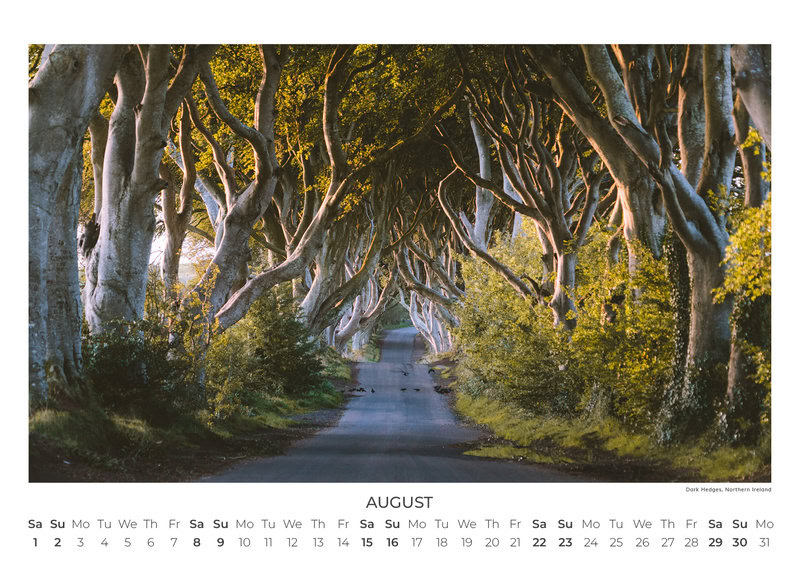 2026 Beautiful Europe Calendar by Johannes Hulsch