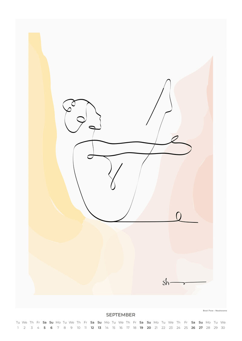 2026 A Year of Yoga Art Calendar