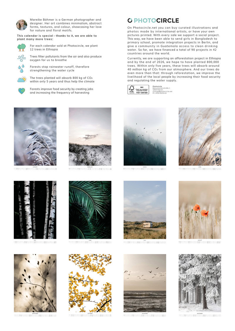 2026 Moments in Nature Calendar