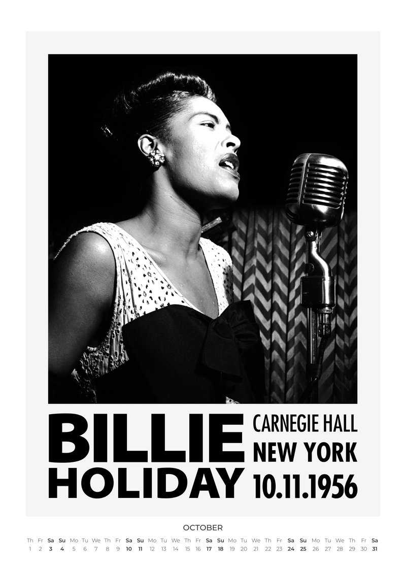 Music Legends Wall Calendar 2026