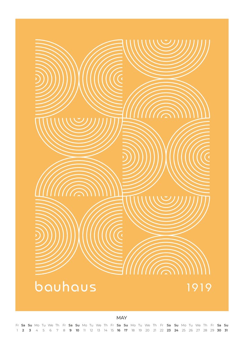 2026 Bauhaus Essentials Art Calendar