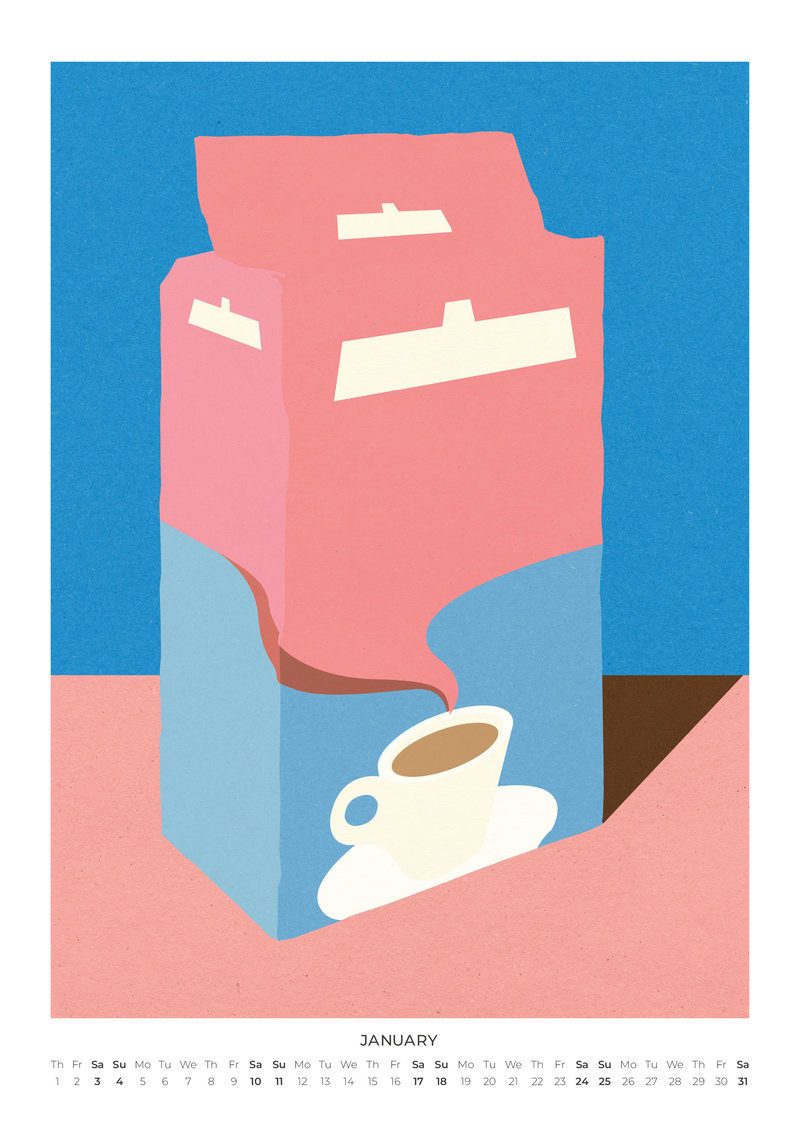 2026 Vintage Design Calendar by Rosi Feist