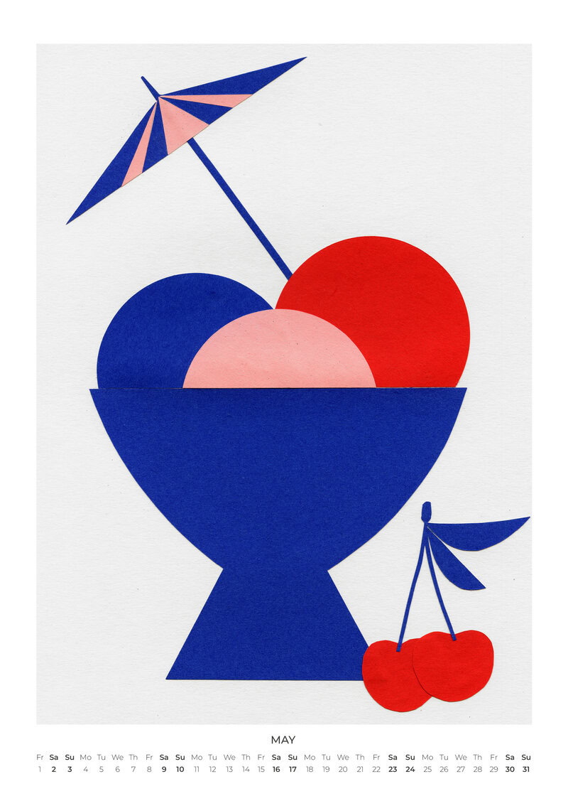 2026 Cut Out Kitchen Calendar