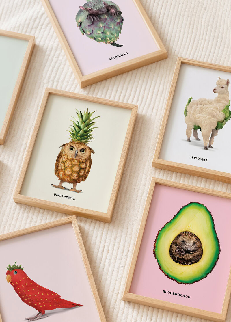 Postcard set - Foodimals Postkartenset