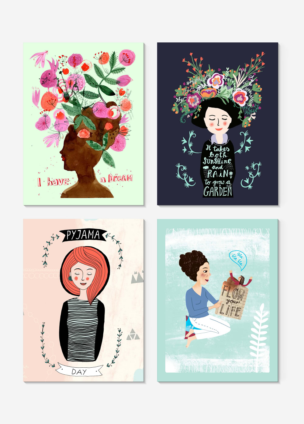 Postcard set - Flow Your Life Postkartenset