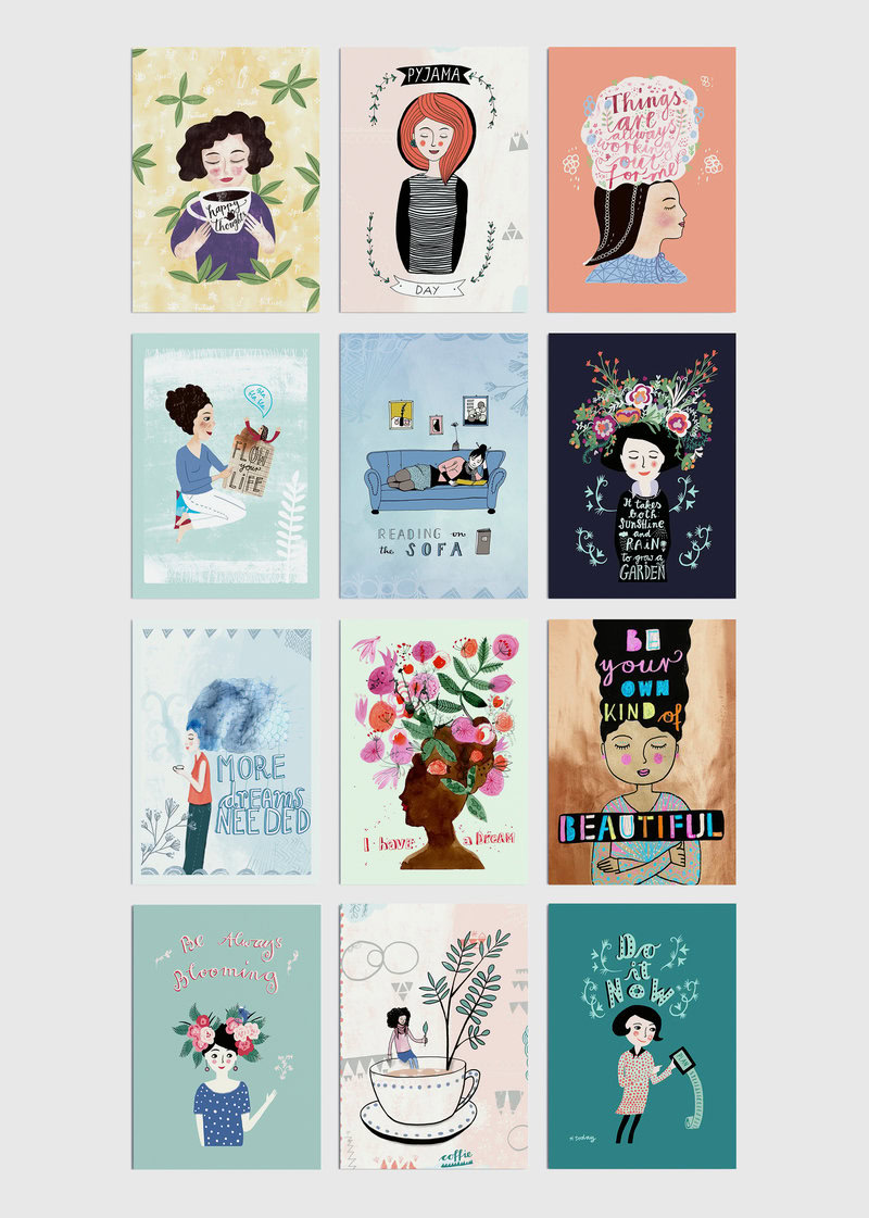 Postcard set - Flow Your Life Postkartenset