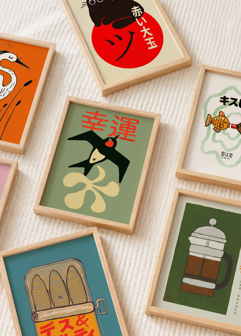 Postcard set - Nip Pop Mini Art Prints Postkartenset