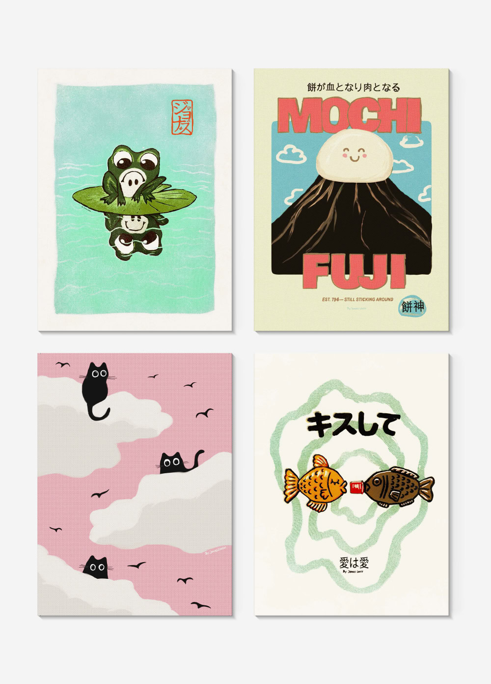 Postcard set - Nip Pop Mini Art Prints Postkartenset