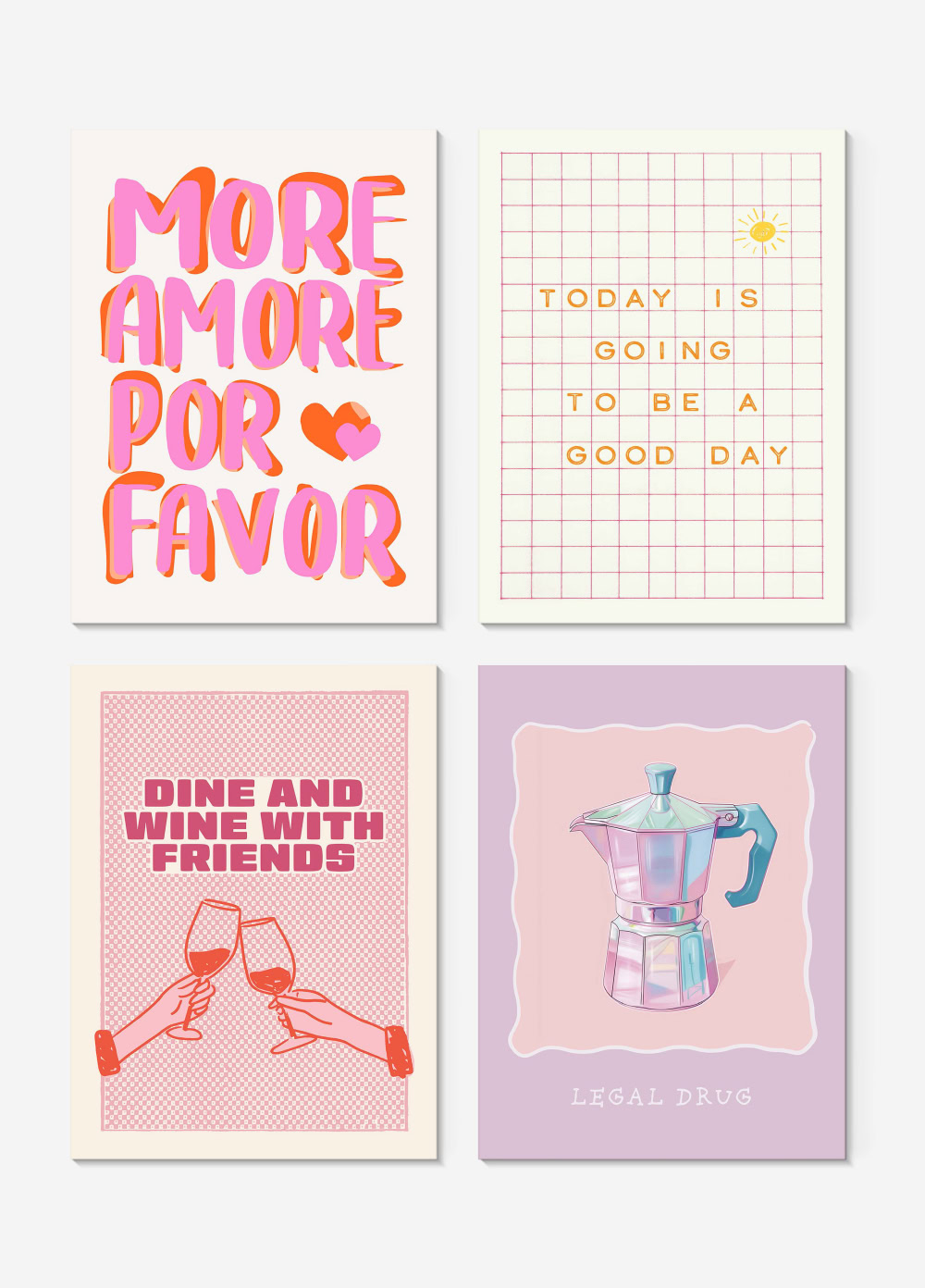 Postcard set - Just My Type Postkartenset