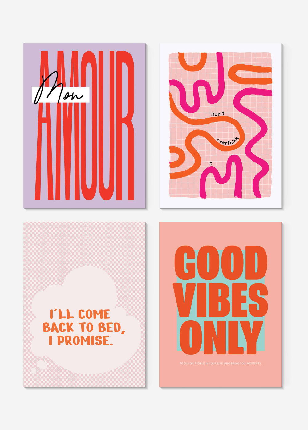 Postcard set - Just My Type Postkartenset