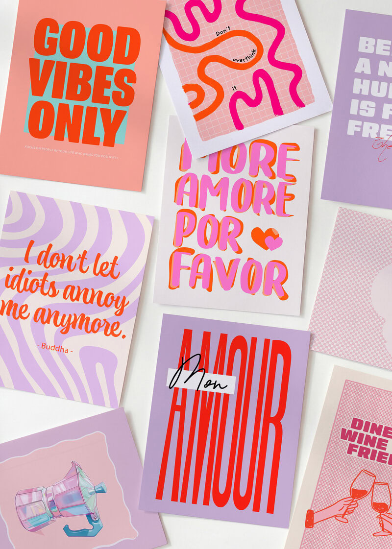 Postcard set - Just My Type Postkartenset