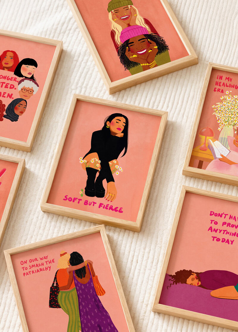 Postcard set - Strong Women Grow & Bloom Postkartenset