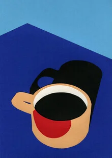 « Tasse de café » – Art mural de Rosi Feist, affiche ou impression sur verre acrylique