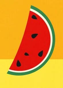 « Tranche de melon » – Art mural de Rosi Feist, affiche ou impression sur verre acrylique