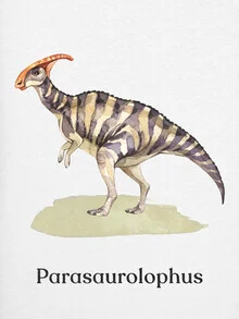 'Parasaurolophus' – Arte di Gal Pittel come poster o stampa su vetro acrilico
