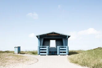 La casa blu, Germania – opera d'arte di Manuela Deigert come poster o stampa su vetro acrilico