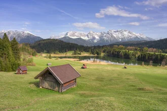 Spring day at Lake Geroldsee in Bavaria, Germany – wall art by Michael Valjak as Poster or Acrylic Glass Print