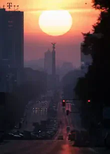 Photo art by Patrick Noack: Distant view of Berlin in morning light
