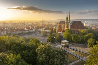 Malerisches Erfurt - Ausblick vom Petersberg auf Dom und Altstadt - Fineart photography by Dennis Schmelz