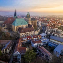 Morgenstimmung in Erfurt mit Domblick - Fineart photography by Dennis Schmelz