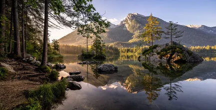 Summer Morning at Lake Hintersee in Upper Bavaria - Fineart photography by Achim Thomae