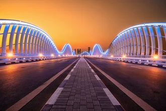 Meydan Bridge in Dubai - Fineart photography by Achim Thomae