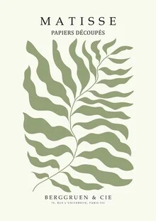 'Henri Matisse - The Cut Outs Print beige-green' – Wall Art by Art Classics as Poster or Acrylic Glass Print