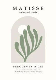 'Matisse Papiers Découpés beige-green' – Wall Art by Art Classics as Poster or Acrylic Glass Print