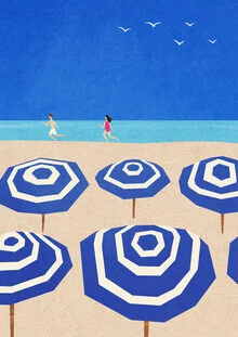 'Parasols' – Wall Art by Henry Rivers as Poster or Acrylic Glass Print