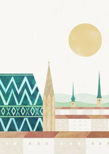 Wandbild 'Wien' – Kunst von Henry Rivers als Poster oder Acrylglasbild
