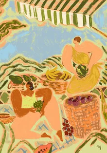Wandbild 'Fruit Stand' – Kunst von Arty Guava als Poster oder Acrylglasbild