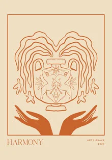 Wandbild 'Harmony Line Art' – Kunst von Arty Guava als Poster oder Acrylglasbild