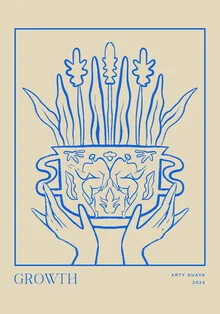 Wandbild 'Growth Line Art' – Kunst von Arty Guava als Poster oder Acrylglasbild