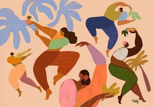 Wandbild 'Dance Dance' – Kunst von Arty Guava als Poster oder Acrylglasbild