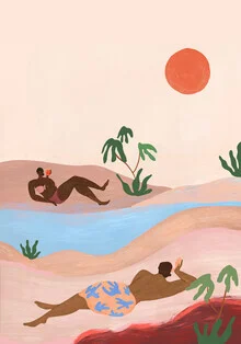 Wandbild 'Beach Please' – Kunst von Arty Guava als Poster oder Acrylglasbild