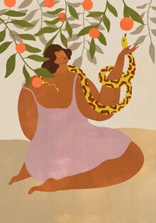 Wandbild 'Smell the Orange' – Kunst von Arty Guava als Poster oder Acrylglasbild