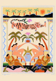 Wandbild 'Tropical Serenade' – Kunst von Arty Guava als Poster oder Acrylglasbild
