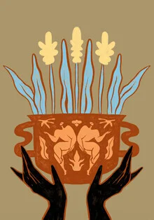 Wandbild 'Vase Growth' – Kunst von Arty Guava als Poster oder Acrylglasbild