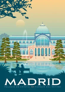 'Madrid Spain Travel Poster Art Print' – Wall Art by François Beutier as Poster or Acrylic Glass Print