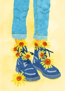 Wandbild 'Sunflower walk' – Kunst von Raissa Oltmanns als Poster oder Acrylglasbild